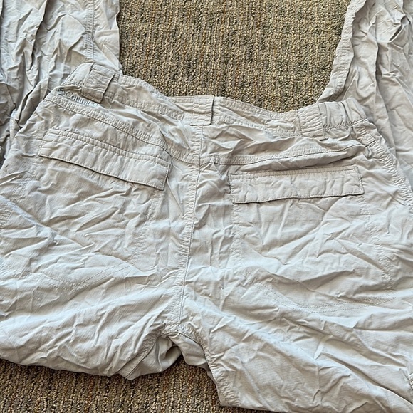 Columbia OmniShade Sun Protection Cargo Pants Sz 30x30 regular fit khaki nylon - Picture 7 of 8